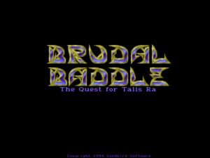 Brudal Baddle Title screen
