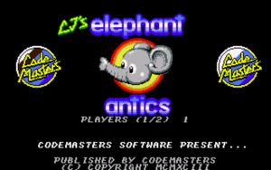 CJ's Elephant Antics Title screen