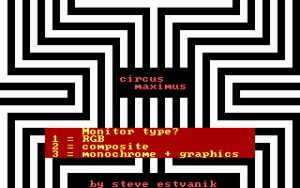 Computer Circus Maximus Title screen