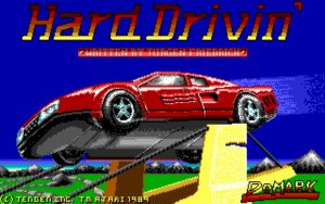 Hard Drivin' title screen - VGA