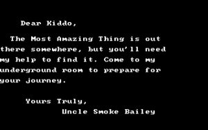 In Search of the Most Amazing Thing Introduction - A letter from Uncle Smoke