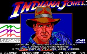 Indiana Jones and the Temple of Doom Title screen