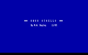 8088 Othello Title screen