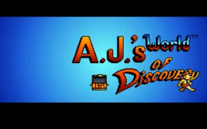 A.J.'s World of Discovery Title screen