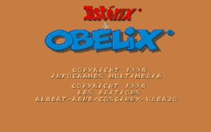 Asterix & Obelix Splash screen