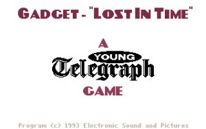 Gadget: Lost in Time Title Screen.