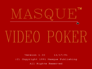 Masque Video Poker screenshot #1