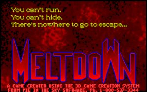 Meltdown Title screen.
