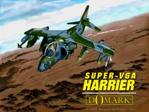Super-VGA Harrier SVGA: title screen