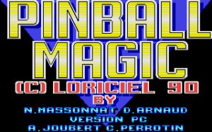 Pinball Magic Title screen