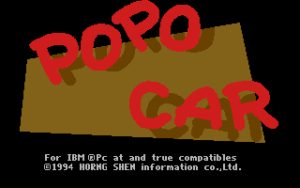 Popo Car Title screen