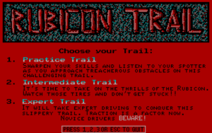 Rubicon Trail screenshot #1