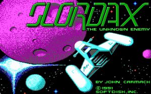 Slordax: The Unknown Enemy Title screen