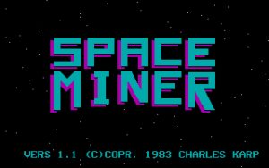 Space Miner Title screen