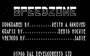 Speed Zone Title screen