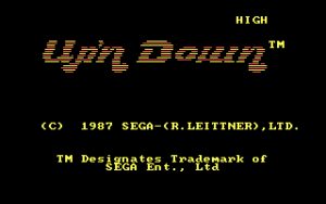 Up 'n' Down Title screen