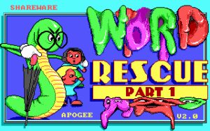Word Rescue Title screen
