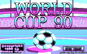 World Cup 90 Title Screen.